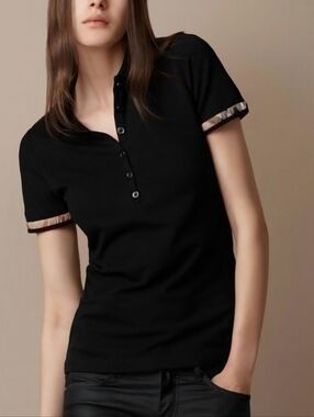 Burberry Brit Classic Black Polo Shirt XS